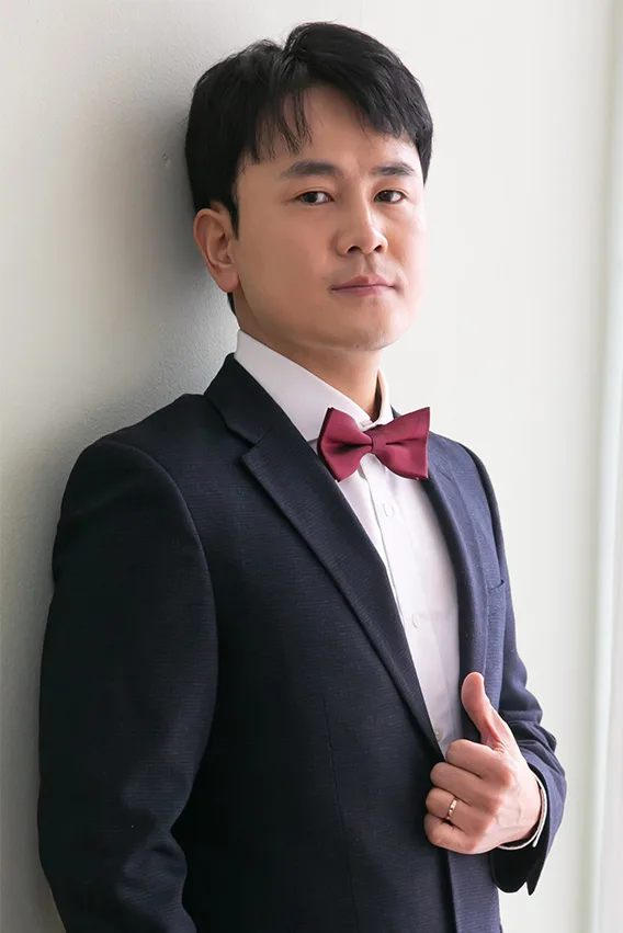 Portrait of South Korean actor Kim Nam-Ho
