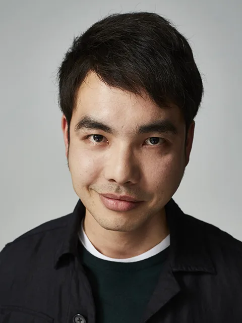 Portrait photograph of Japanese actor Shota Taniguchi, 1986 profile