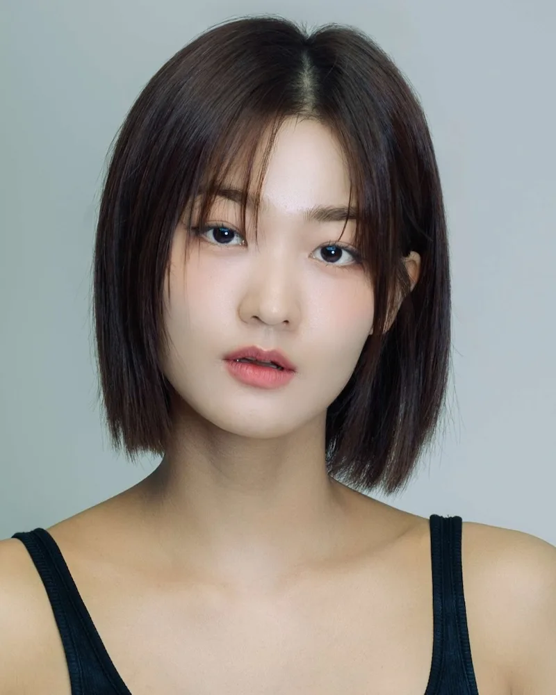 Portrait of South Korean actress Kim Da-Hye