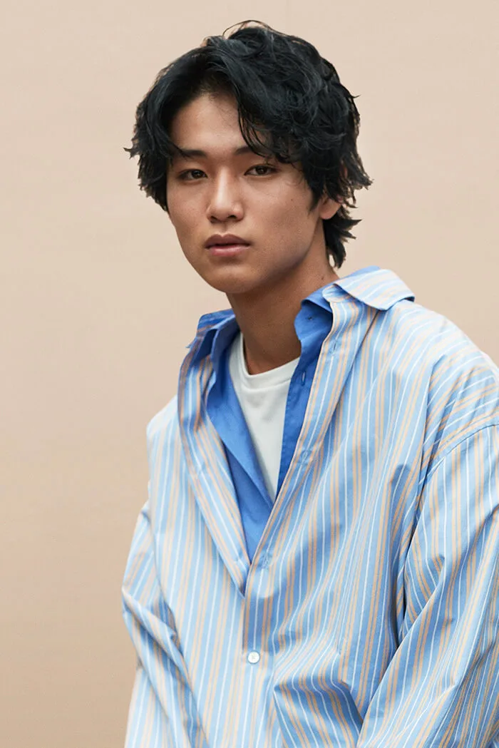 Portrait photograph of Japanese actor Daisuke Nakagawa