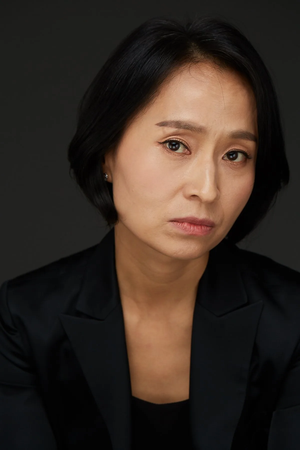 Portrait of South Korean actress Kim Hyun