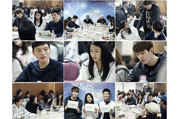 Cast at the first script reading