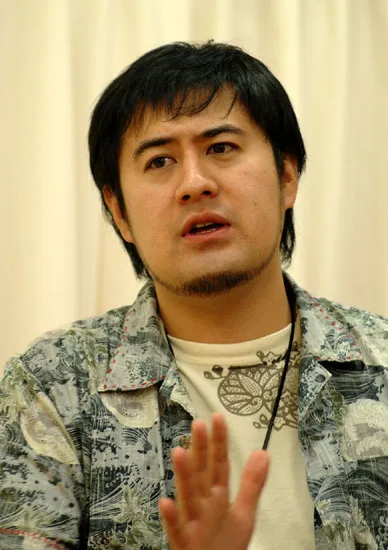 Portrait of Japanese actor Shinya Kote