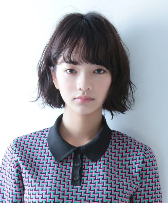 Portrait of Japanese actress Ai Mikami