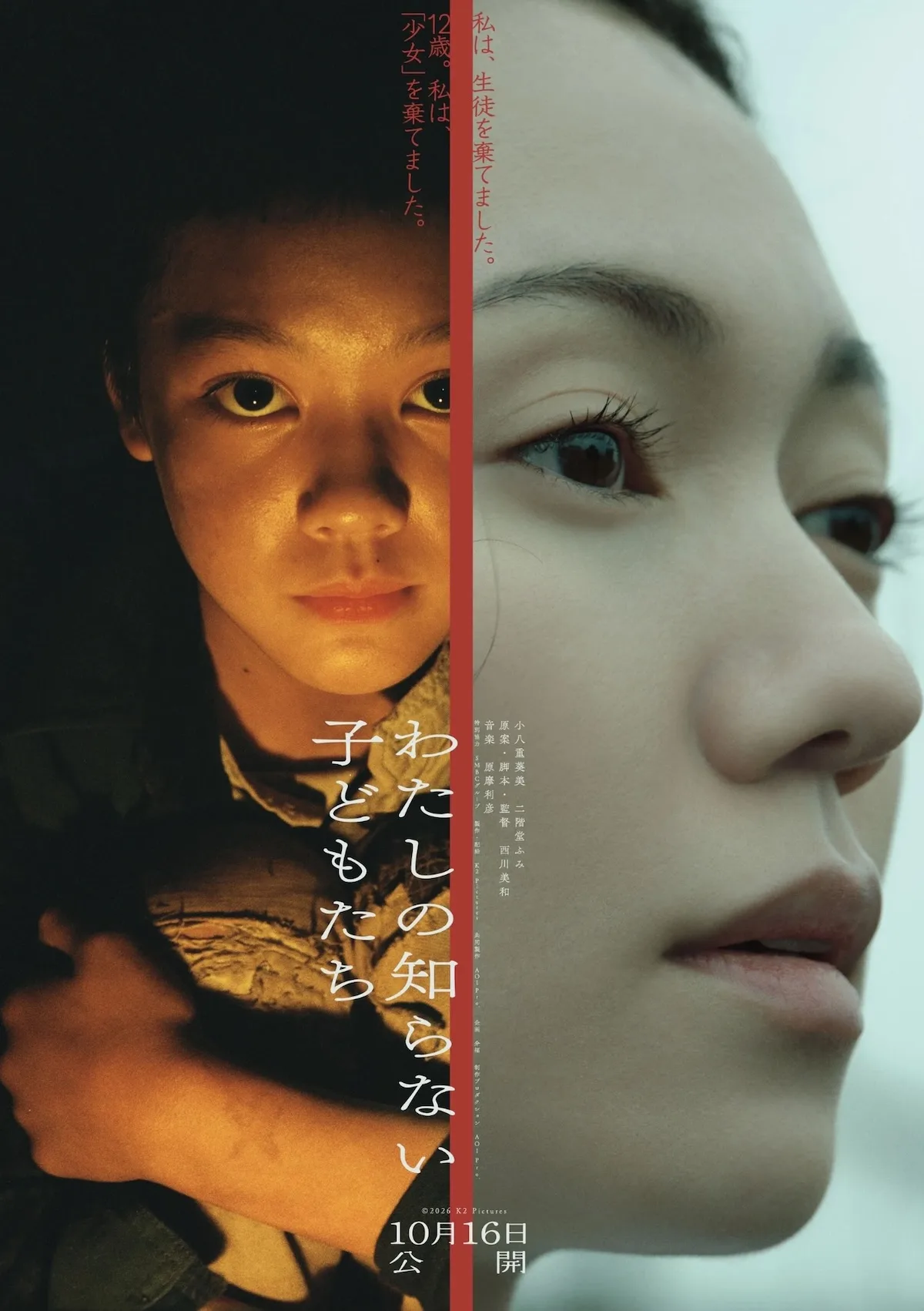 Promotional visual for the film Children Untold featuring the Japanese title Watashi no Shiranai Kodomotachi