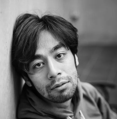 Portrait of Japanese actor Shinsuke Kato