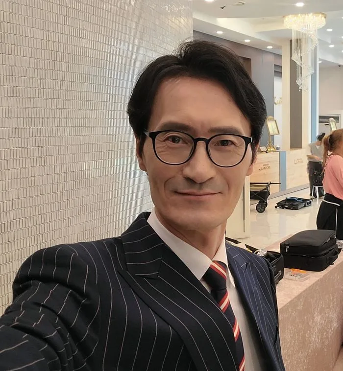 Portrait of South Korean actor Park Nam-Kyu